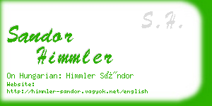 sandor himmler business card